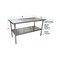 Bk Resources Work Table Stainless Steel W/Undershelf, Plastic bullet feet 60"Wx30"D SVT-6030 - alternate 7